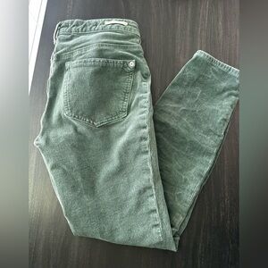 Pilcro Anthropologie High Rise Corduroy Skinny Jeans